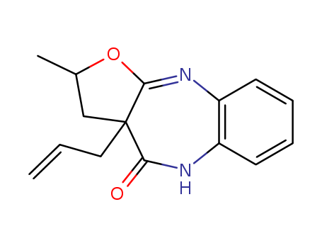 77414-10-9,2-methyl-3a-(prop-2-en-1-yl)-2,3,3a,5-tetrahydro-4H-furo[2,3-b][1,5]benzodiazepin-4-one,