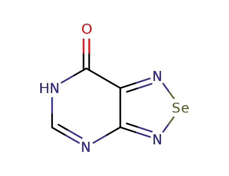 Molecular Structure of 7698-94-4 ([1,2,5]Selenadiazolo[3,4-d]pyrimidin-7(3H)-one)
