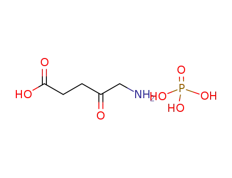 Molecular Structure of 868074-65-1 (Pentanoic acid, 5-amino-4-oxo-, phosphate (1:1))