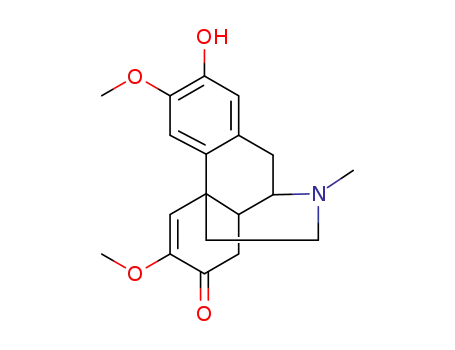 Molecular Structure of 77485-11-1 ((9α,13α)-5,6-Didehydro-2-hydroxy-3,6-dimethoxy-17-methylmorphinan-7-one)