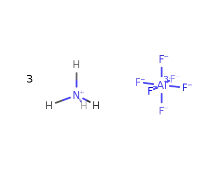 Molecular Structure of 7784-19-2 (Ammonium hexafluoroaluminate)