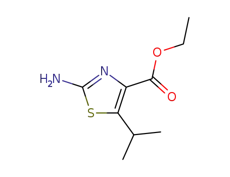 Molecular Structure of 77505-83-0 (Ethyl 2-amino-5-isopropylthiazole-4-carboxylate)