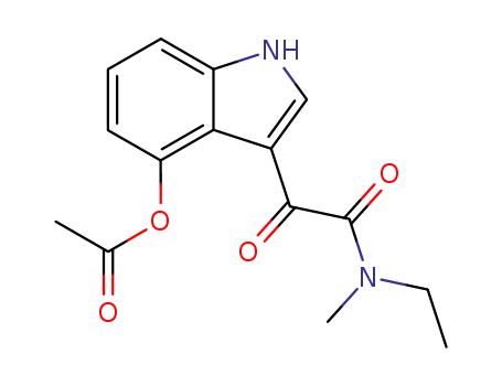 Acetic acid 3-(ethyl-methyl-aminooxalyl)-1H-indol-4-yl ester