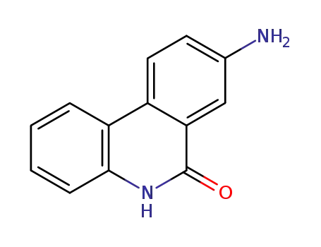 Molecular Structure of 78266-52-1 (6(5H)-Phenanthridinone, 8-amino-)