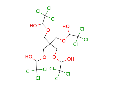 Molecular Structure of 78-12-6 (2,2,2-trichloro-1-[3-(2,2,2-trichloro-1-hydroxy-ethoxy)-2,2-bis[(2,2,2-trichloro-1-hydroxy-ethoxy)methyl]propoxy]ethanol)
