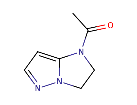 Molecular Structure of 78000-94-9 (1H-Imidazo[1,2-b]pyrazole, 1-acetyl-2,3-dihydro- (6CI,9CI))