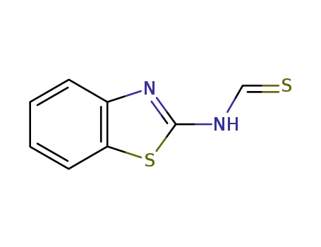 Molecular Structure of 78158-96-0 (Methanethioamide, N-2-benzothiazolyl- (9CI))