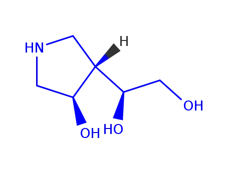 Molecular Structure of 779337-55-2 (1,2-Ethanediol,1-[(3R,4S)-4-hydroxy-3-pyrrolidinyl]-,(1R)-rel-(9CI))