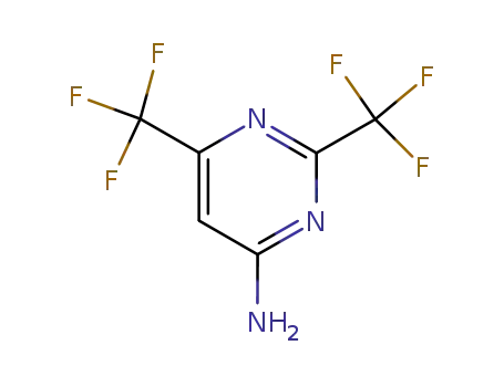 Molecular Structure of 717-61-3 (2,6-BIS(TRIFLUOROMETHYL)PYRIMIDIN-4-AMINE)