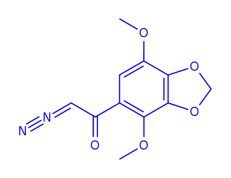 Ethanone, 2-diazo-1-(4,7-dimethoxy-1,3-benzodioxol-5-yl)-