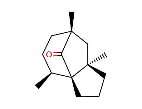 Molecular Structure of 76192-89-7 ((3α,4α,7α,8aβ)-4,7,8a-trimethyl-2,3,4,5,6,7,8,8a-octahydro-1H-3a,7-methanoazulene-9-one)
