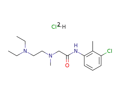 Molecular Structure of 77984-94-2 (N-(3-chloro-2-methylphenyl)-N~2~-[2-(diethylamino)ethyl]-N~2~-methylglycinamide)