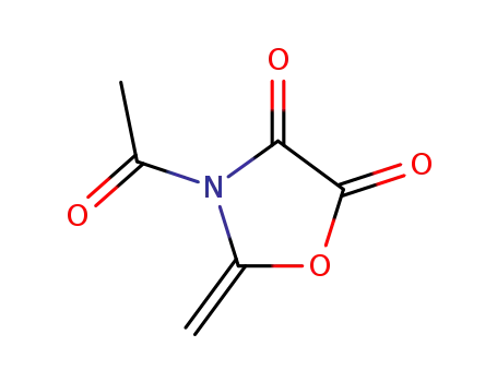 Molecular Structure of 77903-65-2 (4,5-Oxazolidinedione, 3-acetyl-2-methylene- (9CI))