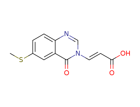 78299-53-3,Tiacrilast,2-Propenoicacid, 3-[6-(methylthio)-4-oxo-3(4H)-quinazolinyl]-, (E)-; Ro 22-3747; Ro 22-3747/000;Tiacrilast