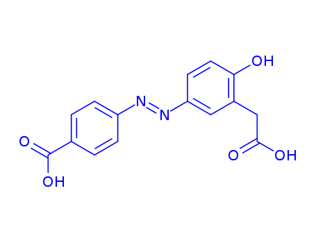 78028-03-2,5-(4-carboxyphenyl)azo-2-hydroxybenzeneacetic acid,Benzeneaceticacid, 5-[(4-carboxyphenyl)azo]-2-hydroxy- (9CI); CK 61A; Ph-CK 61A