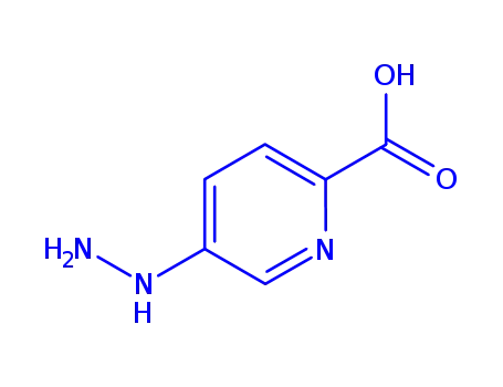 Molecular Structure of 78273-26-4 (2-Pyridinecarboxylicacid,5-hydrazino-(9CI))