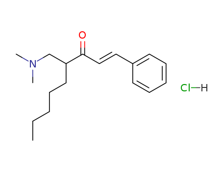 1-Nonen-3-one, 4-[(dimethylamino)methyl]-1-phenyl-, hydrochloride, (E)- cas  51469-43-3