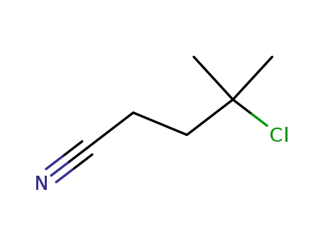 Molecular Structure of 72144-70-8 (4-CHLORO-4-METHYLPENTANENITRILE)
