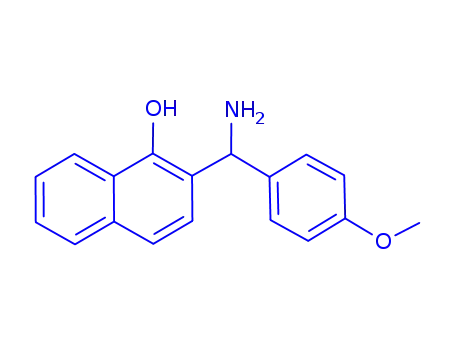Molecular Structure of 788157-75-5 (2-[AMINO-(4-METHOXY-PHENYL)-METHYL]-NAPHTHALEN-1-OL)