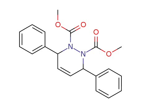 Molecular Structure of 7217-29-0 (dimethyl 3,6-diphenyl-3,6-dihydropyridazine-1,2-dicarboxylate)