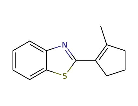 Molecular Structure of 78840-26-3 (Benzothiazole, 2-(2-methyl-1-cyclopenten-1-yl)- (9CI))