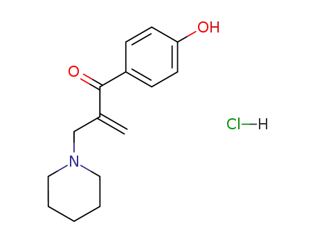 Molecular Structure of 78888-50-3 (1-(4-hydroxyphenyl)-2-(piperidin-1-ylmethyl)prop-2-en-1-one)