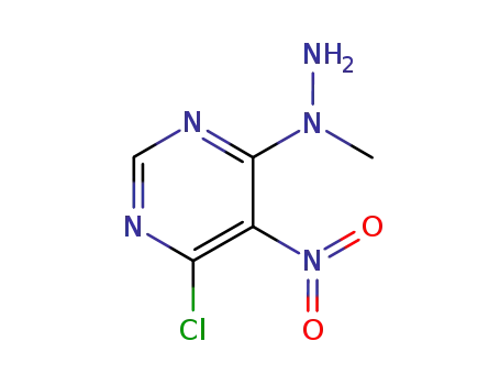 Molecular Structure of 78555-97-2 (N-(6-Chloro-5-nitro-pyrimidin-4-yl)-N-methyl-hydrazine)