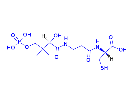 (2R)-2-[3-[[(2R)-2-hydroxy-3,3-dimethyl-4-phosphonooxybutanoyl]amino]propanoylamino]-3-sulfanylpropanoic acid