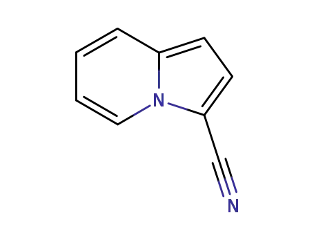 Molecular Structure of 72090-73-4 (Indolizine-3-carbonitrile)
