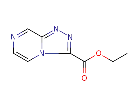 Molecular Structure of 723286-67-7 (1,2,4-TRIAZOLO[4,3-A]PYRAZINE-3-CARBOXYLIC ACID, ETHYL ESTER)