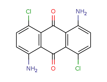Molecular Structure of 23215-23-8 (9,10-Anthracenedione, 1,5-diamino-4,8-dichloro-)