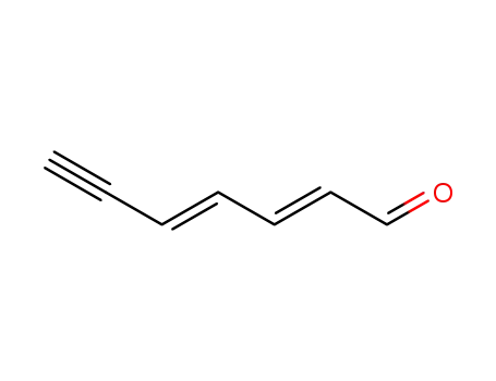Molecular Structure of 7200-04-6 ((2E,4E)-2,4-Heptadiene-6-ynal)