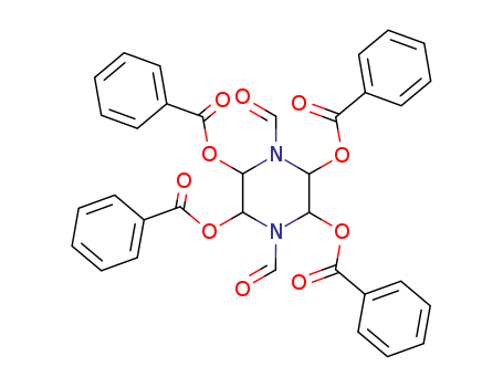 1,4-Piperazinedicarboxaldehyde,2,3,5,6-tetrakis(benzoyloxy)-