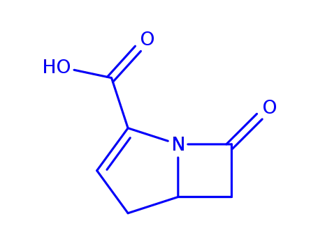 Molecular Structure of 82768-37-4 (Carbapenem-3-carboxylic acid)