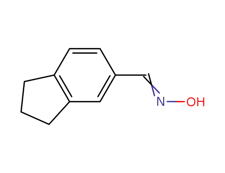 Molecular Structure of 13203-70-8 (1H-Indene-5-carboxaldehyde, 2,3-dihydro-, oxime)