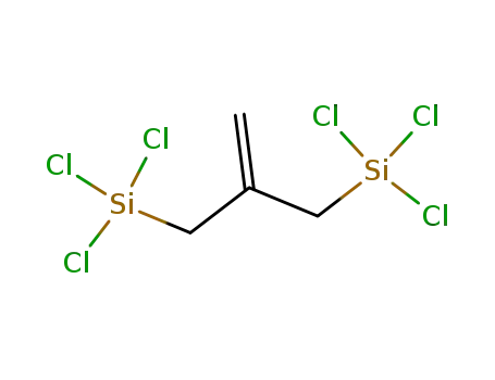 Molecular Structure of 78948-04-6 (1,1-Bis(trichlorosilylmethyl)ethylene)