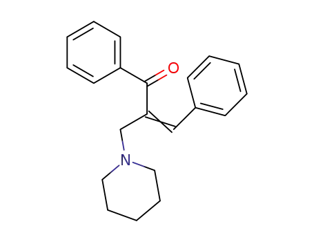 Molecular Structure of 7204-44-6 (1,3-diphenyl-2-(piperidin-1-ylmethyl)prop-2-en-1-one)