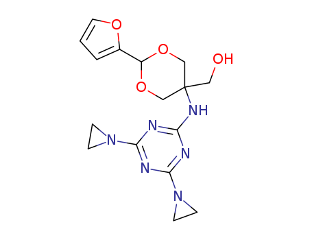 1,3-Dioxane-5-methanol,5-[[4,6-bis(1-aziridinyl)-1,3,5-triazin-2-yl]amino]-2-(2-furanyl)-