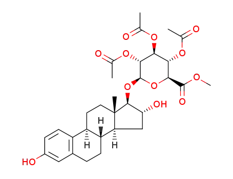 methyl 1-O-<3,16α-dihydroxy-estra-1,3,5(10)-trien-17β-yl>-2,3,4-tri-O-acetyl-β-D-glucopyranosiduronate