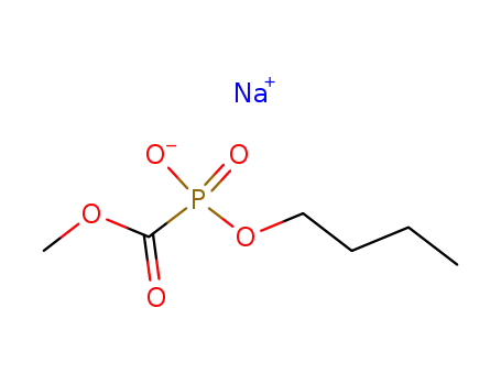 Molecular Structure of 72304-93-9 (methyl butoxy(hydroxy)phosphanecarboxylate oxide)
