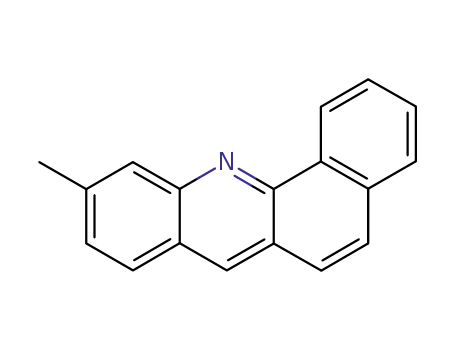 Molecular Structure of 7230-71-9 (10-Methylbenz[c]acridine)
