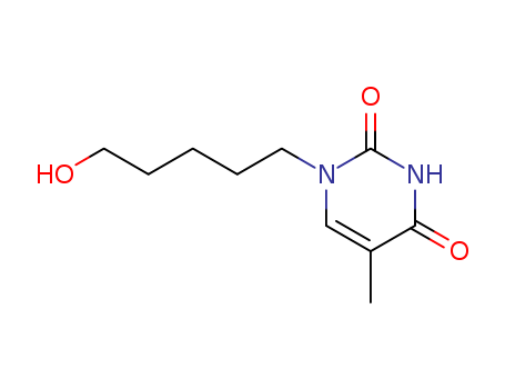 2,4(1H,3H)-Pyrimidinedione,1-(5-hydroxypentyl)-5-methyl- cas  78795-23-0