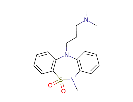 Molecular Structure of 7200-23-9 (6-Methyl 11 (3-dimethylaminopropyl)dibenzo(c.f)(1,2,5)thiadiazepine 5, 5-dioxyde [French])