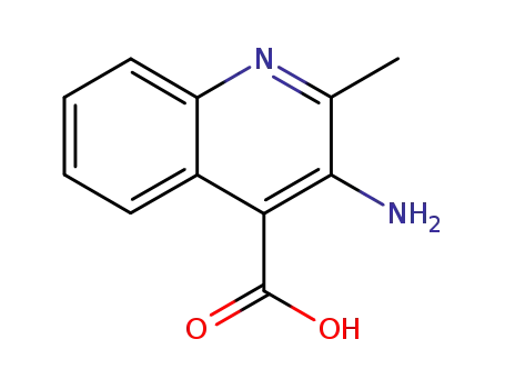 Molecular Structure of 71881-80-6 (3-AMINO-2-METHYLQUINOLINE-4-CARBOXYLIC ACID)