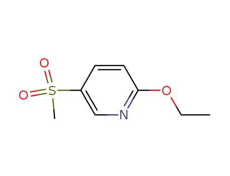 Molecular Structure of 721430-01-9 (Pyridine, 2-ethoxy-5-(methylsulfonyl)- (9CI))