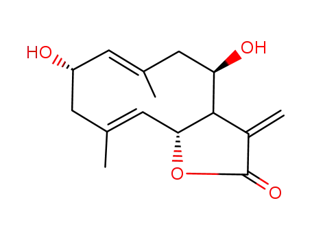 Molecular Structure of 72229-33-5 (2-Hydroxyeupatolide)