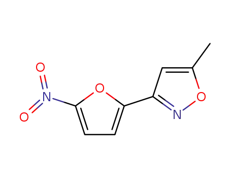 Molecular Structure of 7194-19-6 (5-methyl-3-(5-nitrofuran-2-yl)-1,2-oxazole)