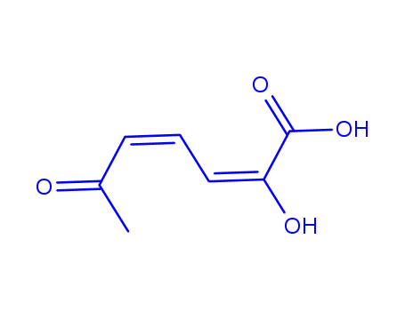 Molecular Structure of 7244-95-3 (2-hydroxy-6-oxohepta-2,4-dienoic acid)