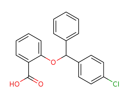 Molecular Structure of 72417-78-8 (2-[(4-chlorophenyl)(phenyl)methoxy]benzoic acid)