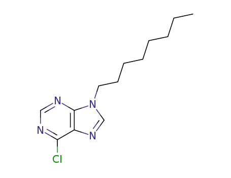 Molecular Structure of 7247-96-3 (6-chloro-9-octyl-9H-purine)